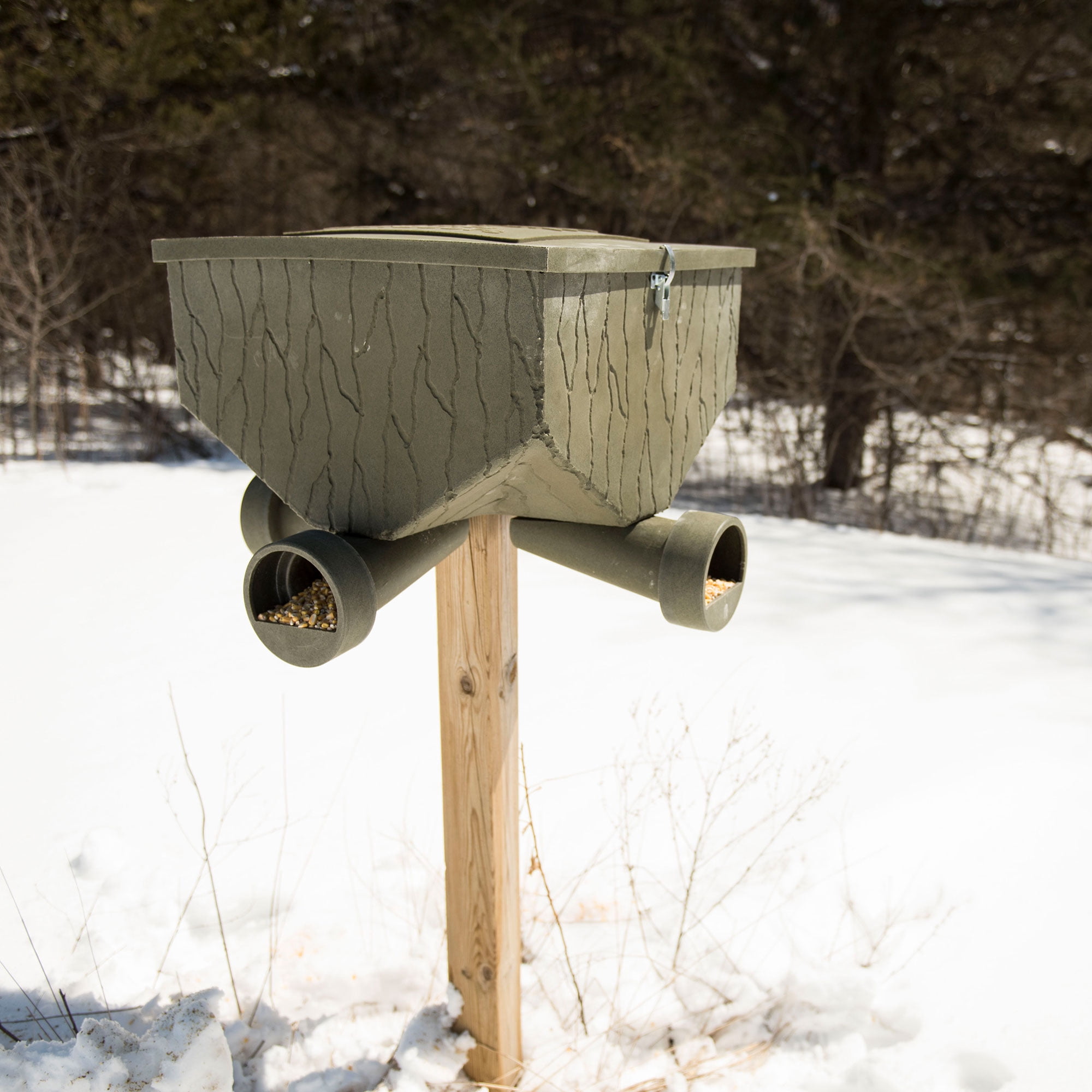Buy Banks Outdoors Gravity Fed Feed Bank Deer & Game Hunting Feeder 150
