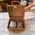 thumbnail image 5 of Caja de almacenamiento portátil de ratán, conjunto de bufandas, caja de regalo para bodas y fiestas, caja de regalo para bodas, 5 of 5