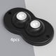 thumbnail image 4 of Ruedas giratorias pequeñas de rotación 360, pasta autoadhesiva, sin perforación, paquete de 4, ruedas giratorias pequeñas, polea adhesiva para pelota abdominal negra yotijar ruedas adhesivas, 4 of 10