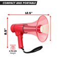 thumbnail image 6 of 5Core Megaphone Bullhorn Speaker w Siren LED Light Adjustable Volume Bull Horn, 6 of 10