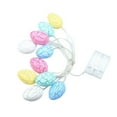 thumbnail image 2 of Luces De Cadena 1Pcs 20 LED Easter Eggs String Lights Battery Operated Warm White 5 Colors for Indoor Outdoor Holiday Party Decorations 150cm JASKFLY, 2 of 8