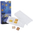 thumbnail image 2 of Nuevo juego de 6 colores de luz de estrellas para pintar con acuarela sólida y metal perlado para decoración de uñas, 2 of 15