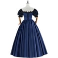 thumbnail image 5 of Women's Rococo Ball Gown Lace Sleeve Historical Victorian Dress Civil War Southern Belle Gown, 5 of 7