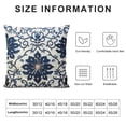 thumbnail image 5 of COMIO  Decorative Cushion Covers Navy Blue Bohemian Flower Throw Pillow Covers, 5 of 5