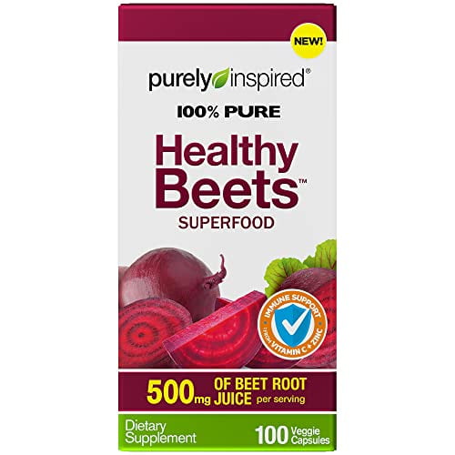 Beet Root Capsules Purely Inspired Healthy Beets Superfood 500mg of