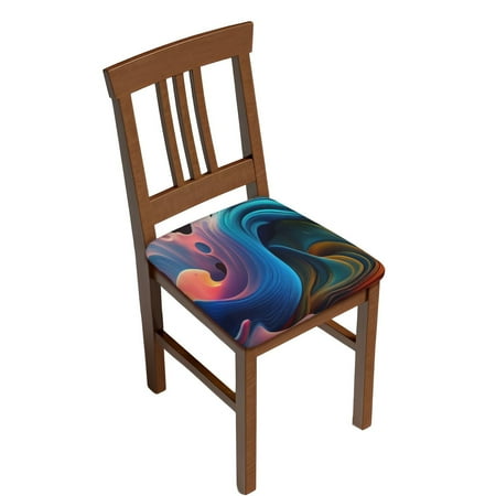 

Sigee Vibrant Fluid Motion Art for Square Chair Cushion Covers for Furniture Protector Couch Cushion Slipcovers-Six Piece
