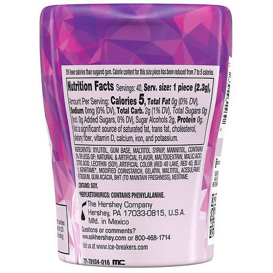 Ice Breakers Sugar Free Chewing Gum Raspberry Sorbet 40.0 ea Pack of 2