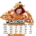 thumbnail image 2 of SWEETXIN Adult Halloween One-Piece Pajamas Giraffe Cosplay Costume Suit for Women and Men SizeM, 2 of 7