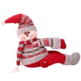 thumbnail image 3 of Adorno Navidad Muñeco Nieve Peluche para Cortina Botella Vino, 3 of 4