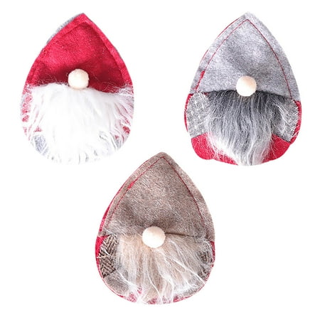

Tepsmf Kitchen Gadgets 3Pc New Christmas Ornament Small Hat Knife and Fork Cover Table Decoration Knif Kitchen Utensils Set