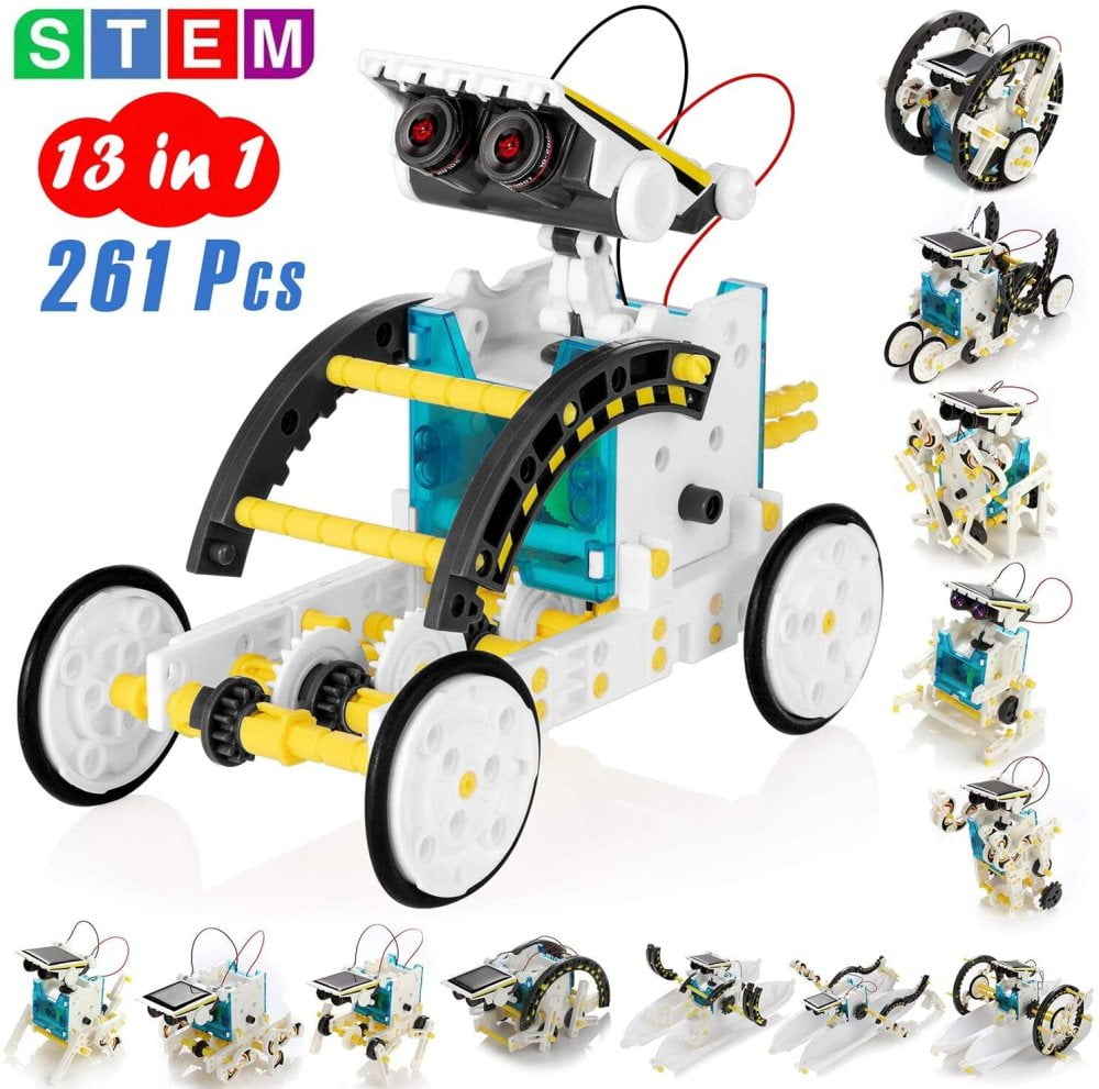 Pickwoo STEM Solar Robot Toy,14-in-1 Kits for kids Educational... 