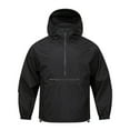 thumbnail image 4 of Aihuaihua Half Zip Hooded Jacket for Men Windproof Water Casual Outdoor Sports Pullover Lightweight Comfortable Athletic, 4 of 4