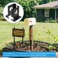 thumbnail image 4 of Unique Bargains 4 Pcs Supports Réglables pour Base de Poteau de Terrasse, Base de Poteau de Terrasse 4'x4' pour Clôture en Bois, Rampe de Terrasse, Boîte aux Lettres, Noir, 4 of 6