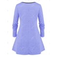 thumbnail image 2 of Camiseta Talla Extra Cruzada Superpuesto Rosegal Mangas largas de talla grande, 2 of 5