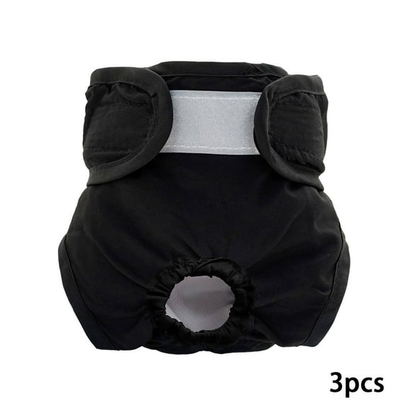 TELOLY 3Pcs Dog Diapers Female,Polyester Material Doggie Diapers for Female Dogs,Anti-Mating Design Dog Diaper,M