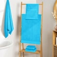 thumbnail image 7 of BELIZZI HOME Ultra Soft 6 Pack Cotton Towel Sets, Contains 2 Bath Towels 28x55 inch, 2 Hand Towels 16x24 inch & 2 Wash Coths 12x12 inch, Compact & Lightweight - Turquoise Blue, 7 of 7