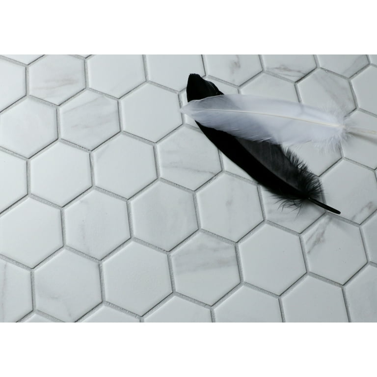 WS Tiles - Value Matte Carrara 10.7 in. x 11.1 in. Porcelain 2 WS Tiles - Value Matte Carrara 10.7 in. x 11.1 in. Porcelain 2