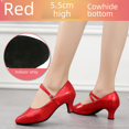 thumbnail image 3 of Zapatos de baile de suela blanda de color champán de 3,5 cm, zapatos de baile de salto social cuadrados estándar, 3 of 5