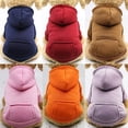 thumbnail image 3 of ZOELNIC Winter Dog Hoodie Sweaters with Pockets Warm Dog Clothes for Small Dogs Coat Clothing Puppy Cat Clothes, 3 of 4