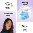 thumbnail image 5 of ProtectX Safety Reading Glasses for Women Men, UV Protection goggles, Anti-Impact Lightweight Glasses, Anti-Fog & Scratch-Resistant, Lilac, +1.5, 5 of 7