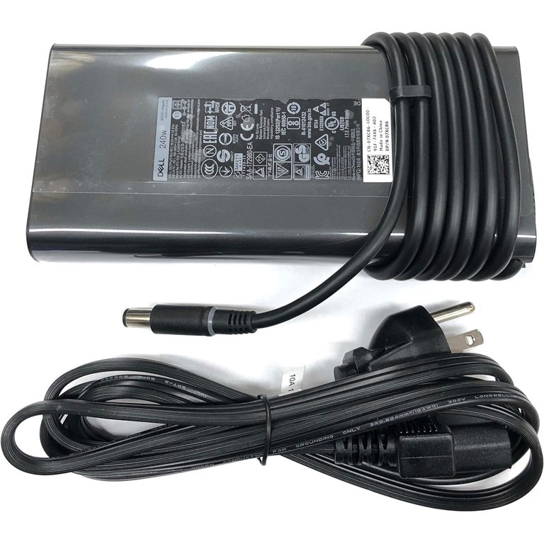 Dell New Slim Style 240W AC Adapter for Dell Precision 7730, 100%  Compatible with P/N: LA240PM180, 7XCR6, 07XCR6, DA240PM180, 0RYJJ9, RYJJ9,  8N2T2,