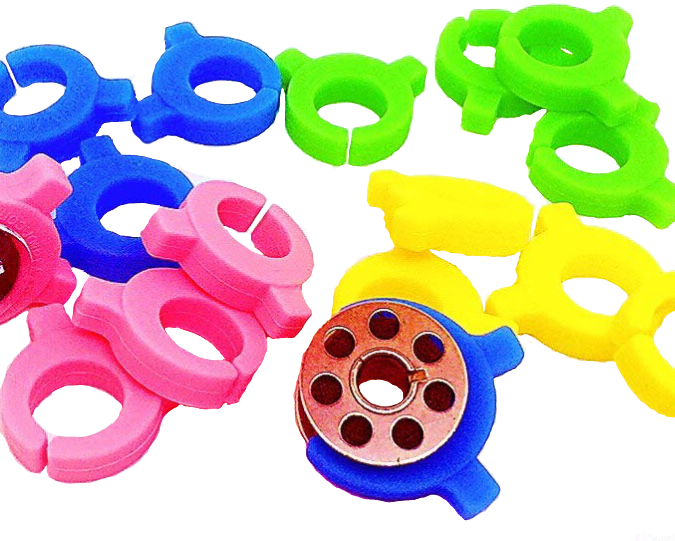 PeavyTailor 16 pcs/Pack Sewing Bobbin Clips Sewing Tool Accessory Color Thread Clips Holder Tool