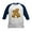 Navy/White, variant on - Cute Dancing Teddy Bears Baseball Jersey - Kids Cotton Baseball Jersey, 3/4 Sleeve Shirt