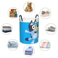 thumbnail image 4 of Masiiu Bluey Print Circular Hamper with Handles, Large Capacity Storage basket, Waterproof Oxford Fabric Laundry Basket-Small, 4 of 6