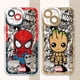 thumbnail image 2 of Funda de teléfono para iPhone SE, 15 Plus, 11, 13 Pro Max, X, XS, XR, 7, 6s, 14 Pro, 12 Mini, 8, TPU suave transparente, Marvel, Spider Man, Groot, 2 of 5