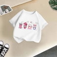 thumbnail image 5 of TZEWGL T-Shirts pour Enfants Imprimés Col Rond Manches Courtes Vêtements d'Été Amples pour Enfants Taille 6-8T, 5 of 5