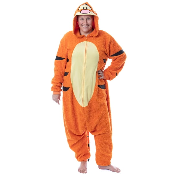 Disney Winnie The Pooh Adult Tigger Costume Plush Kigurumi Union Suit ...