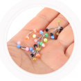 thumbnail image 4 of LNGOOR 30 Pcs Trendy Decorative Eyebrow Rings Women Eyebrow Rings Body Piercing Jewelry Metal Piercing Eyebrow Rings Miss, 4 of 6