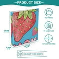 thumbnail image 5 of Strawberries Summer 3 Ring Binders 1.5 inch Hardcover File Folders with Interior Pockets A4 Size Organizer for School Office Hospital, 5 of 8