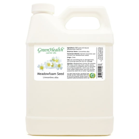 Meadowfoam Seed Carrier Oil - 32 fl oz - White Plastic Jug w/ Cap - GreenHealth