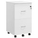 thumbnail image 1 of Armario Archivador de 2 Cajones, Archivador de Oficina con Cerradura, Soporte para Impresora, Blanco, 1 of 5