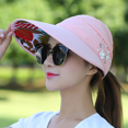 thumbnail image 3 of Sombrero para mujer, sombrero para el sol, protección solar versátil, ocio al aire libre, viaje, plegable, resistente a los rayos UV, 3 of 6