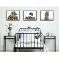 thumbnail image 6 of Kate and Laurel Sylvie Vintage Stacked Matchbox Work Vehicles Pile Framed Canvas Wall Art by Saint and Sailor Studios, 18x24 Gray, Modern Colorful Car Toys Art for Wall, 6 of 6