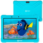 Contixo 10 Inch Kids Tablet 2GB RAM 16GB Wi-Fi Android 10 Tablet for Kids Bluetooth Parental Control Pre-Installed Learning Tablet Apps for Toddlers Children Kid-Proof Protective Case, K101A Blue