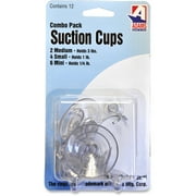 Suction Cup Hooks Combo Pack, 12 Pieces