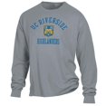 thumbnail image 2 of Men's ComfortWash Gray UC Riverside Highlanders Arch Logo Garment Dyed Long Sleeve T-Shirt, 2 of 3