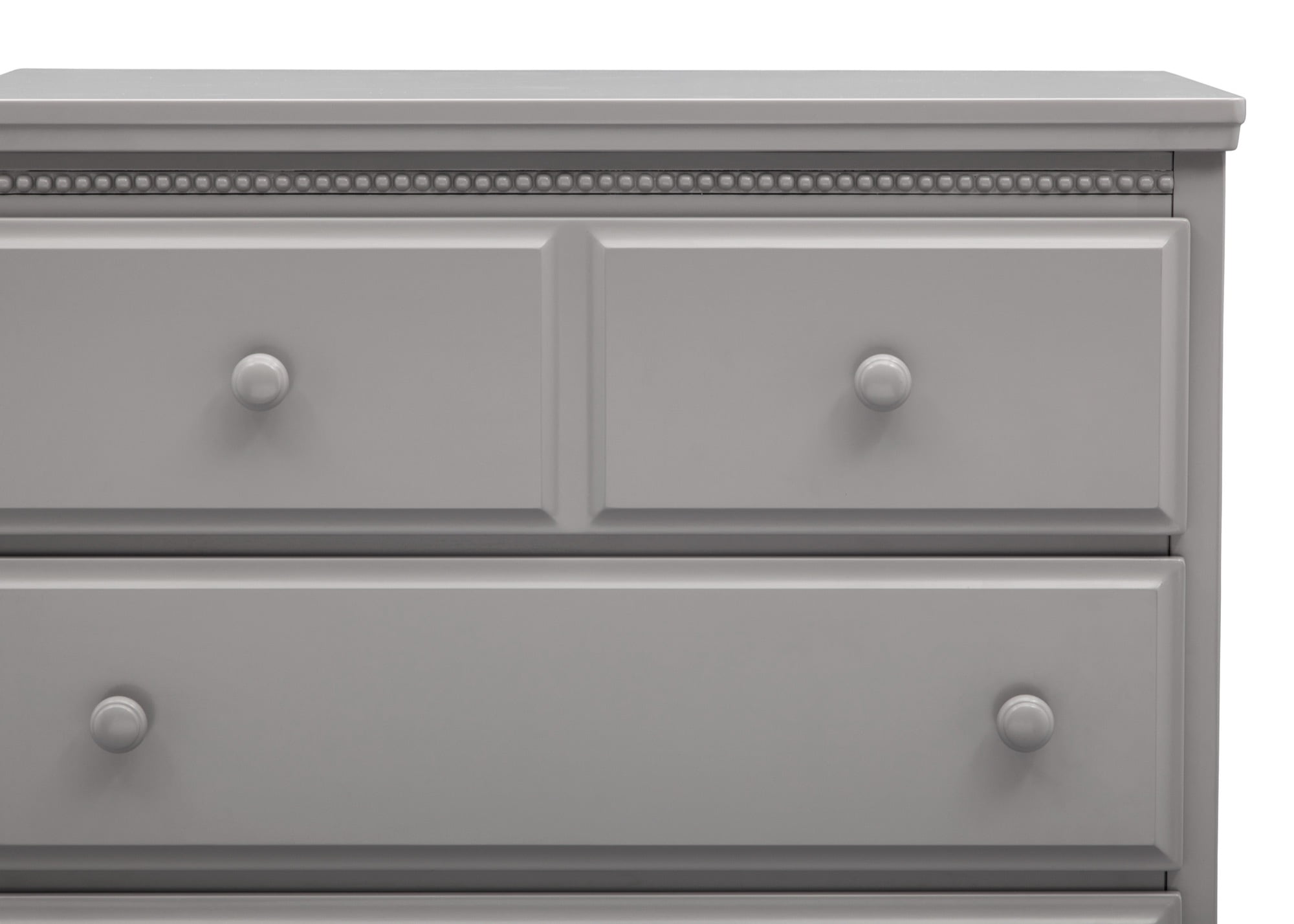 Delta Children Waverly 3 Drawer Dresser with Changing Top and Interlocking Drawers, Grey