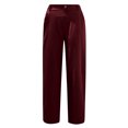 thumbnail image 5 of Chbgutlmr Womens Capri Pants Elastic Waisted Loose Lightweight Cropped Casual Straight Leg Trousers Pockets, 5 of 5