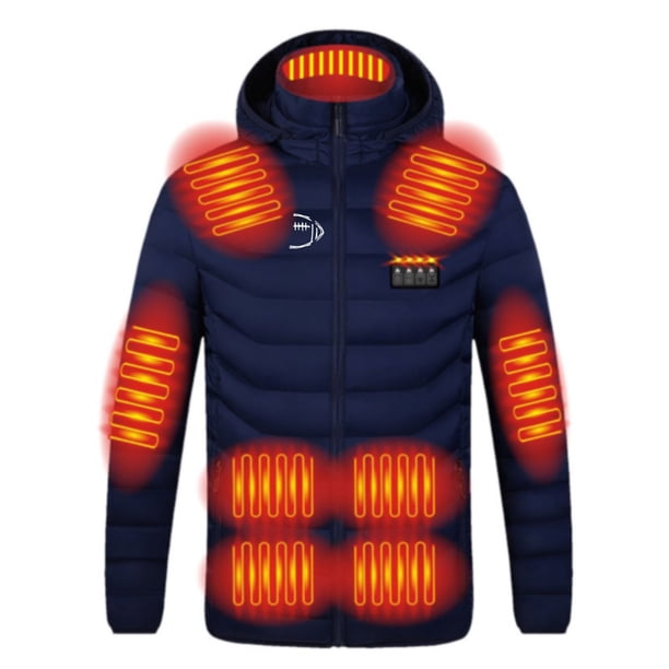 Chaquetas y abrigos casuales con capucha de manga larga, ropa de abrigo para exteriores, con calefacción, para montar a caballo, esquiar, pescar y cargar con carga. Abrigo calefactable para mujer.