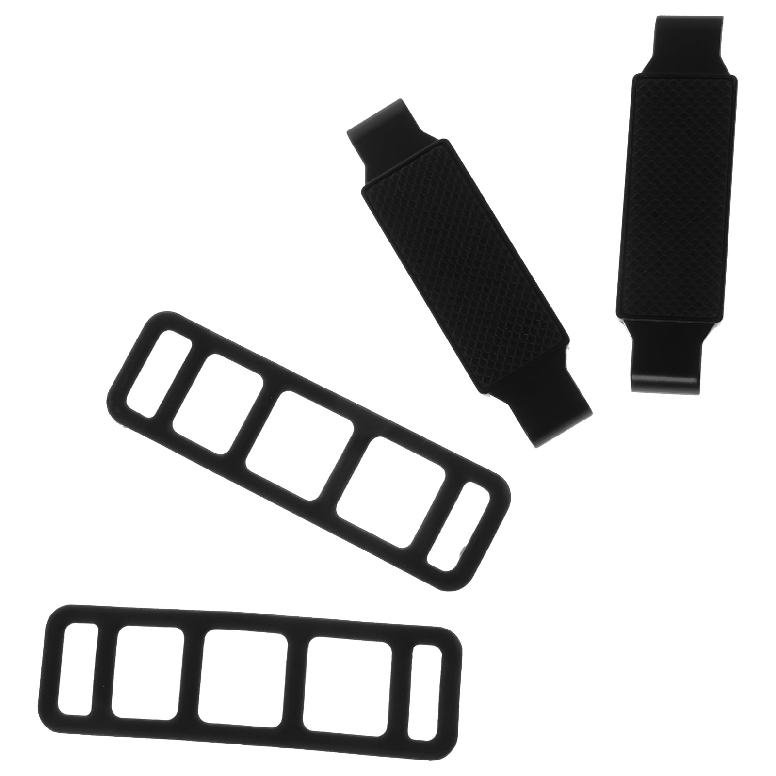 YUNLIGHTS 4Pcs Dash Cam Mirror Mount Bracket Black Durable Plastic Rear Camera Holder for Vehicle Use