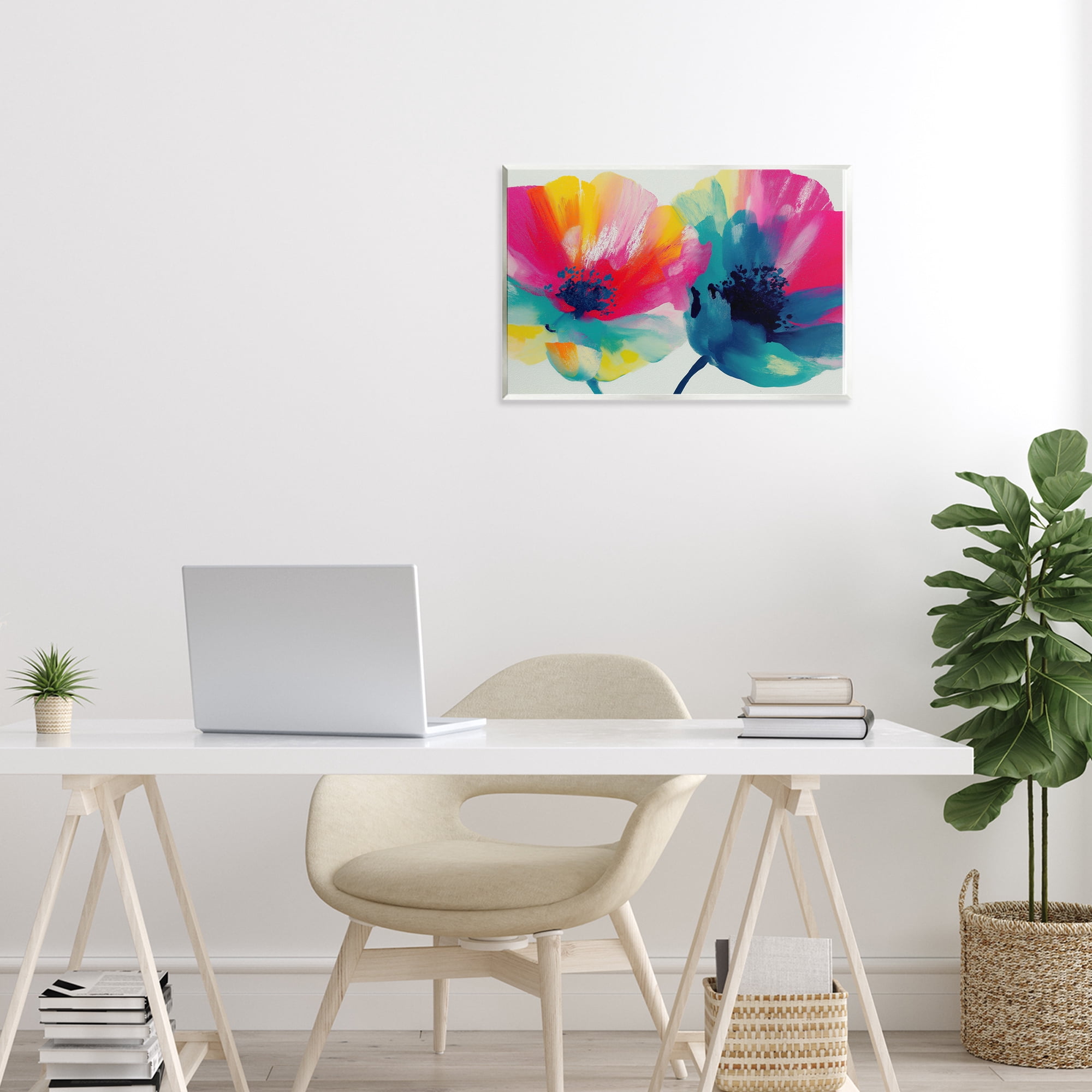 Stupell Industries Two Colorful Poppies Wall Plaque Art, design by Chromatic Storm Studio
