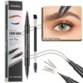 thumbnail image 1 of SharkTRUE Dual-Ended Eyebrow Pencil With Brush, Waterproof Long-Lasting Makeup, 1 of 8