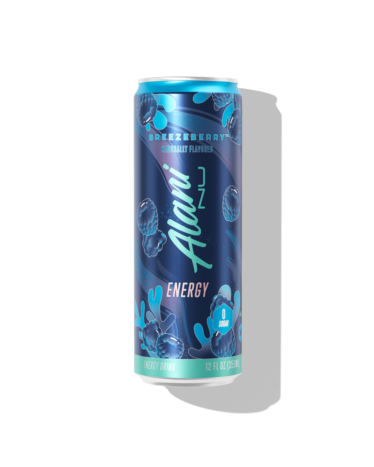 Alani Nu Energy Drink Breezeberry Flavor 12 fl oz Cans, 8 Pack Low Calorie Sugar Free Energy Beverage