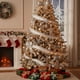 thumbnail image 4 of Arcos de Navidad para el Envoltorio de Regalos Cinta de Satén de Seda de Champaña 200x6.3cm, Cinta de Navidad para la Decoración Del Árbol de la Caja de Regalos Rosa Blanca Plata Copo de Nieve Plaid, 4 of 6