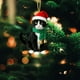 thumbnail image 4 of Adornos navideños - Colgante navideño redondo de acrílico, adorno religioso para colgar en el árbol de Navidad, decoración navideña para el hogar., 4 of 6