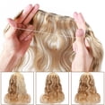 thumbnail image 5 of SEGO Curly Wire in Human Hair Extensions Hidden Hair Extensions with Invisible Band Translucent Fish Line Hairpiece without Clip, 5 of 7